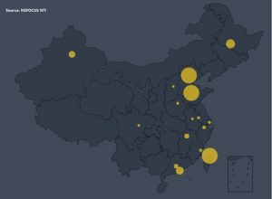 Vulnerable device distribution in China
